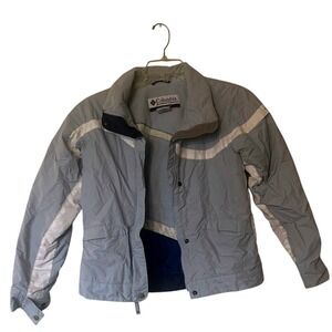 Columbia Light Blue and‎ White Puffer Jacket